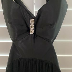 Black Sexy backless dress